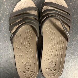 CROCS Women's Brown Strappy Sandals